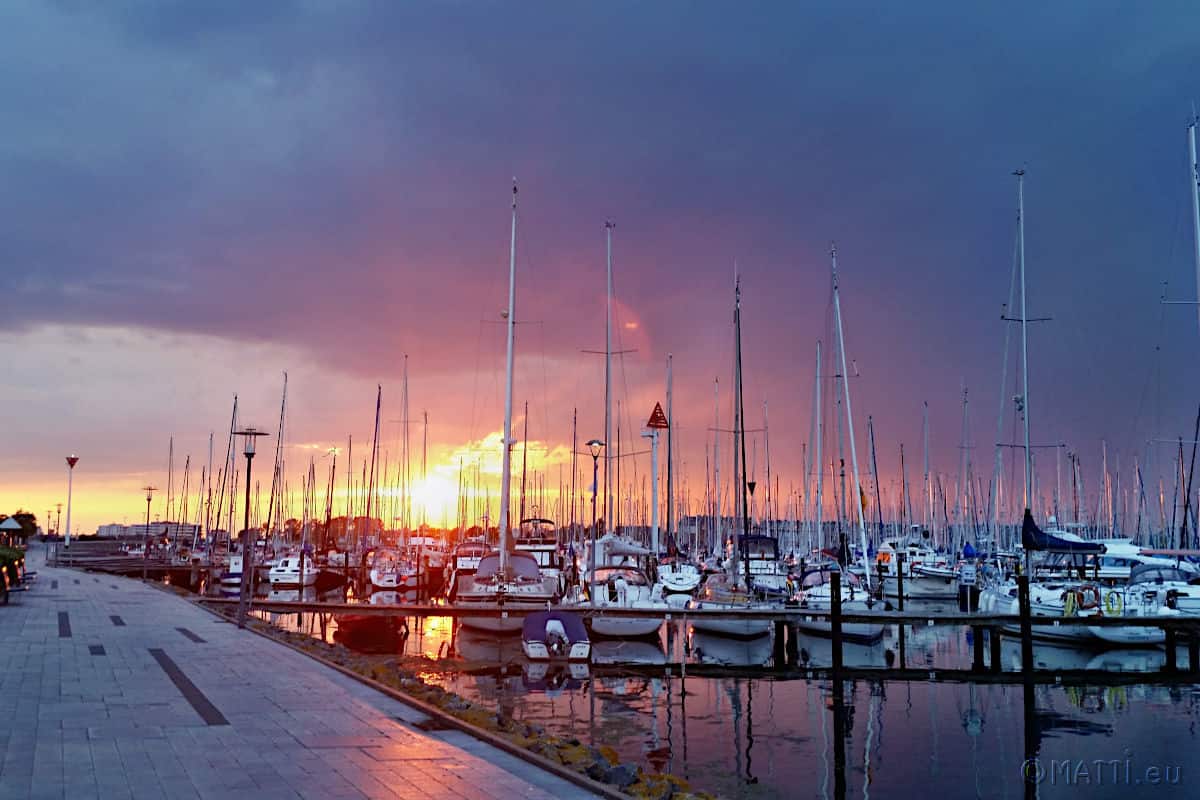 Sonnenuntergang Marina Heiligenhafen